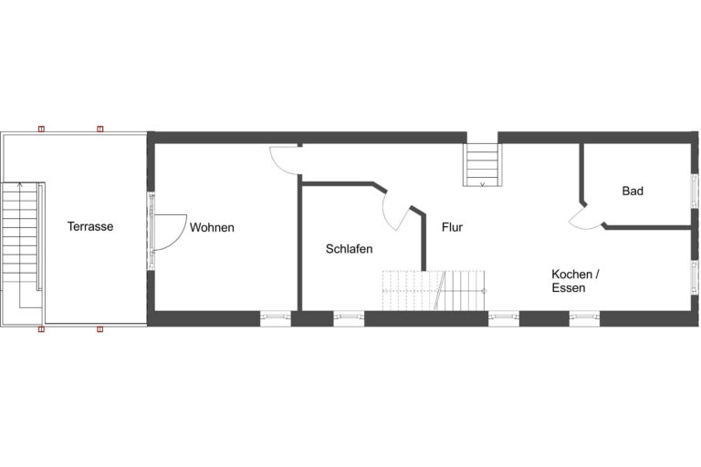 Grundriss der Ferienwohnung